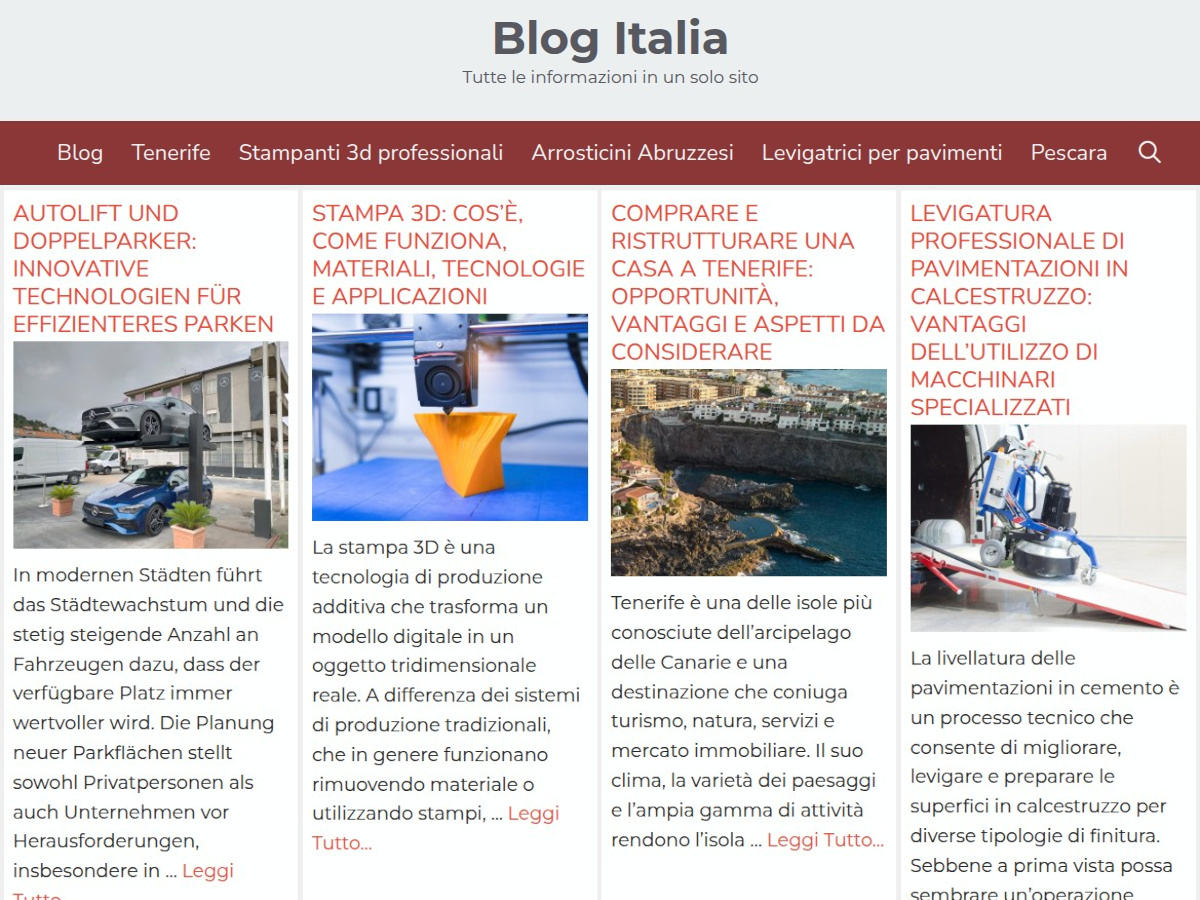 Blog Italia: il blog dedicato alle aziende abruzzesi e ai loro prodotti